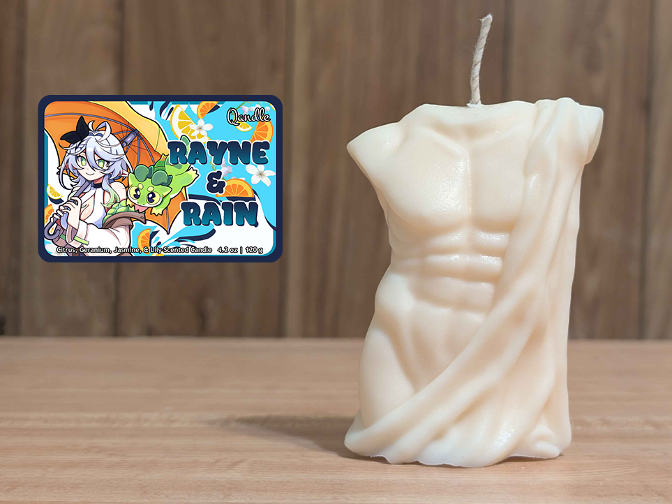 Rayne & Rain Masculine Body Candle