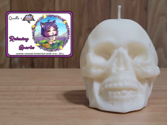 Relaxing Sparks Skull Candle