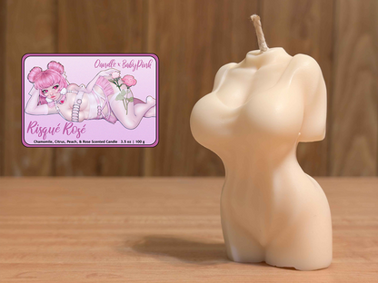 Risqué Rosé Feminine Body Candle