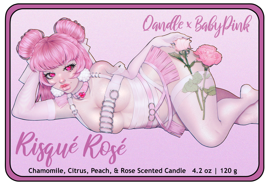 Risqué Rosé Masculine Body Candle