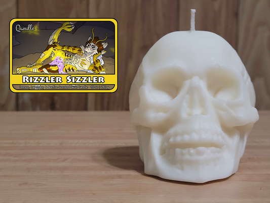 Rizzler Sizzler Skull Candle