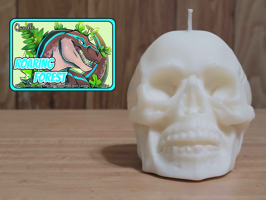 Roaring Forest Skull Candle