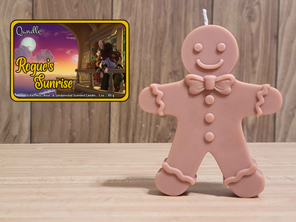 Rogue's Sunrise Gingerbread Man Candle