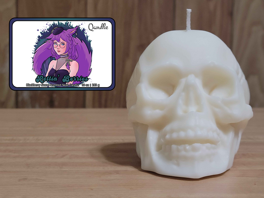 Rollin' Berries Skull Candle