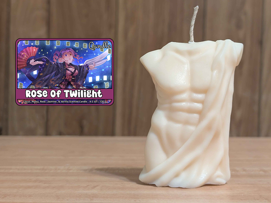 Rose of Twilight Masculine Body Candle