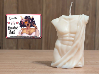 Rosebud Latte Masculine Body Candle