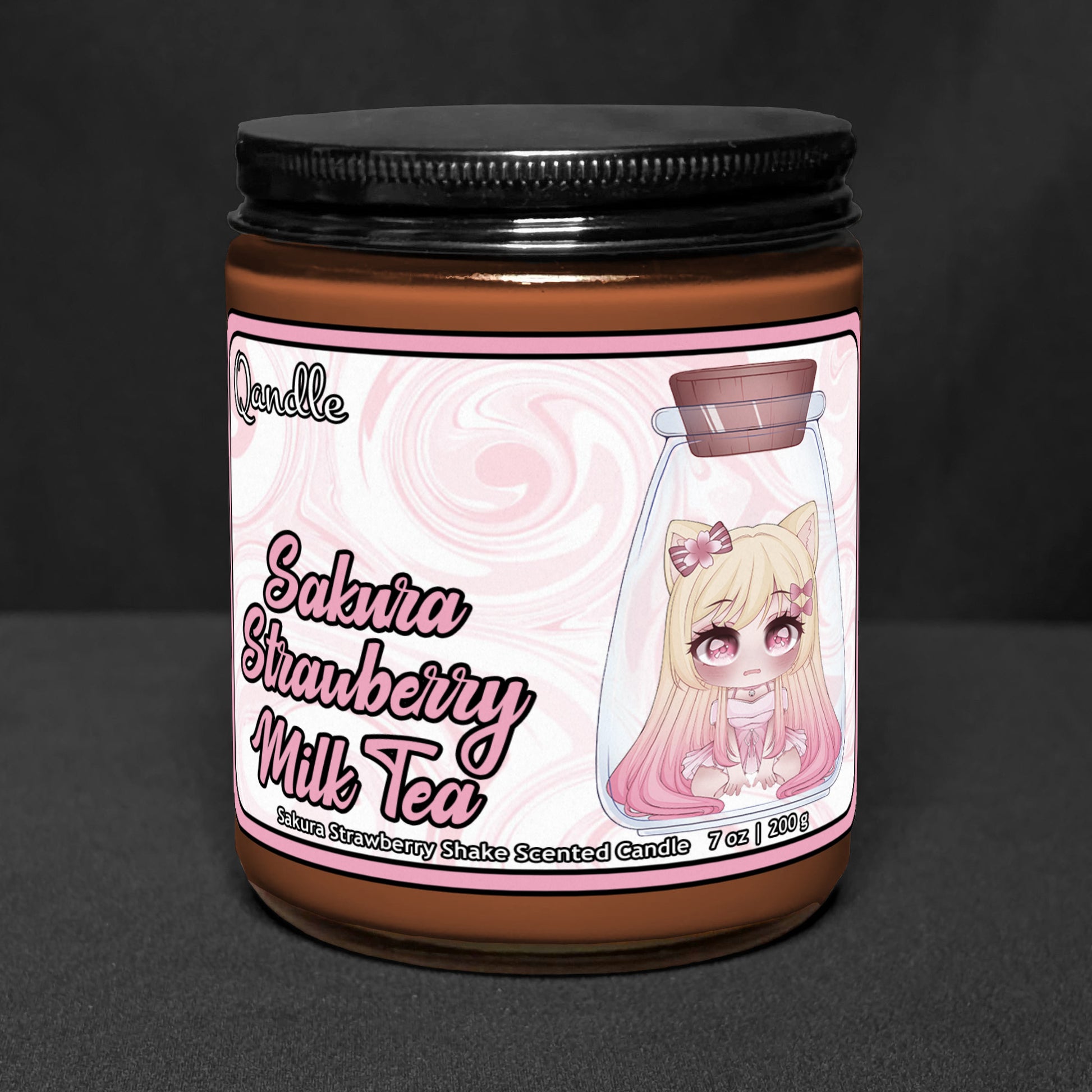Sakura Strawberry Milk Tea Candle