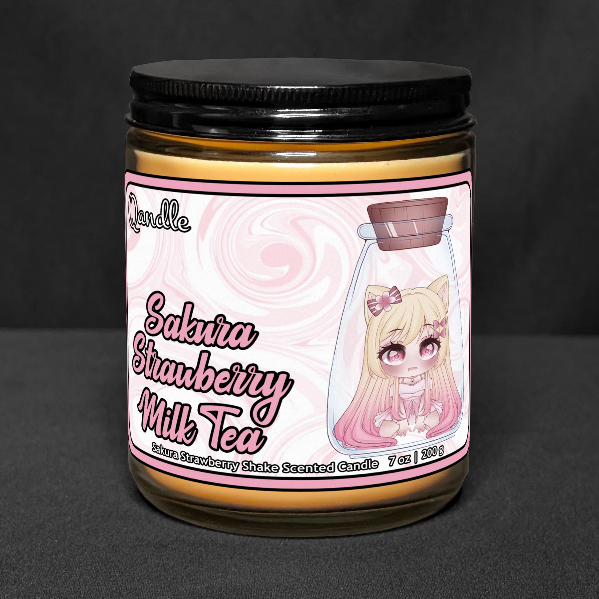 Sakura Strawberry Milk Tea Candle
