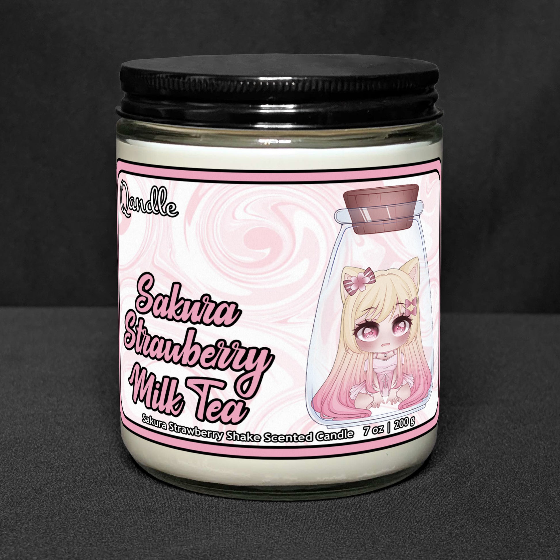 Sakura Strawberry Milk Tea Candle