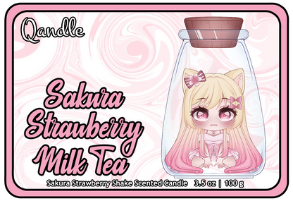 Sakura Strawberry Milk Tea Feminine Body Candle