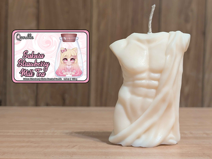 Sakura Strawberry Milk Tea Masculine Body Candle