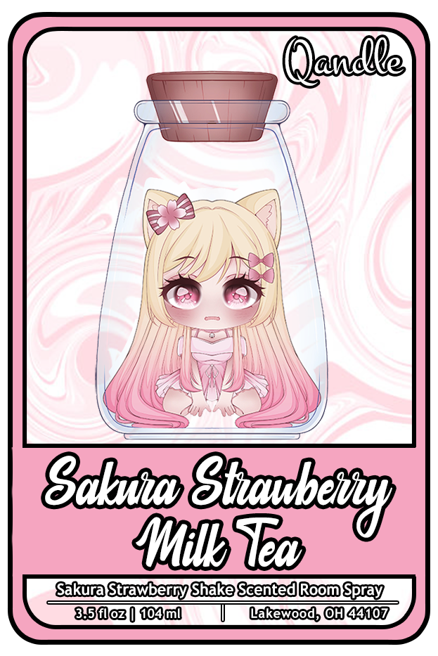 Sakura Strawberry Milk Tea Room Spray