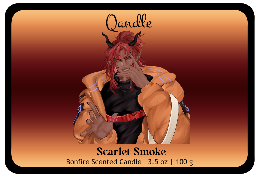 Scarlet Smoke Feminine Body Candle