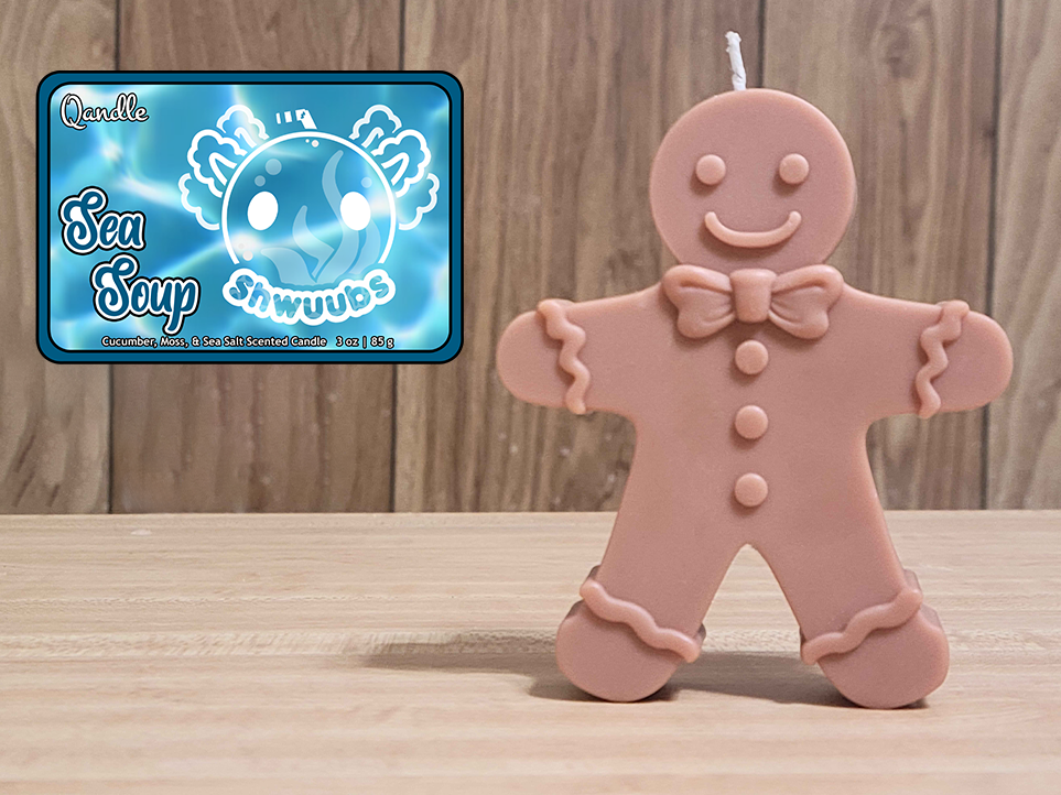 Sea Soup Gingerbread Man Candle