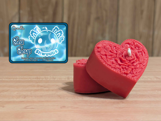 Sea Soup Heart Candles