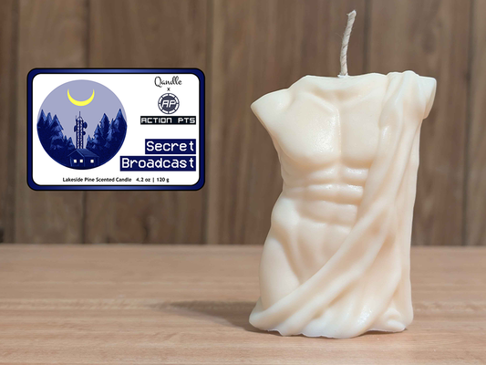 Secret Broadcast Masculine Body Candle