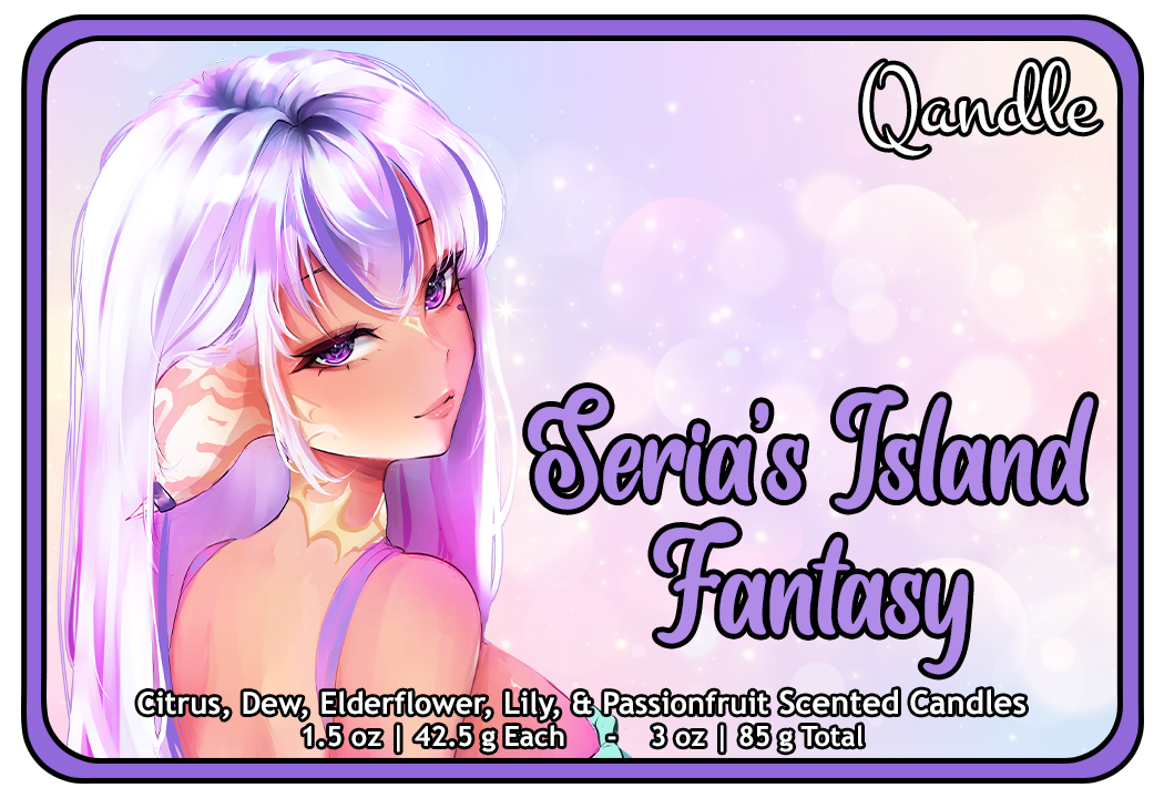 Seria's Island Fantasy Heart Candles