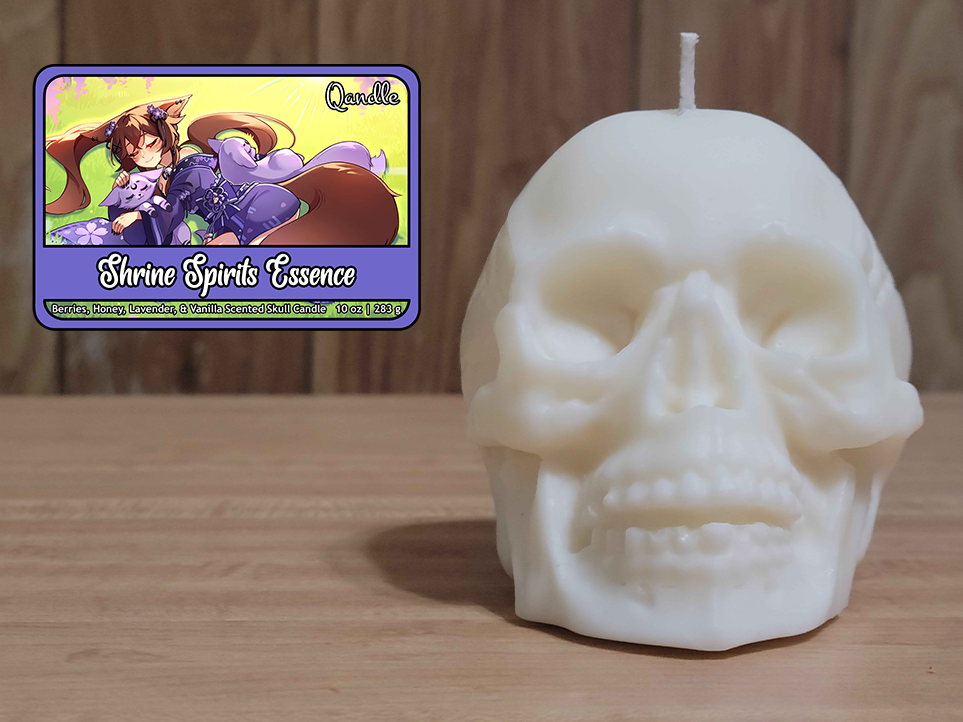 Shrine Spirits Essence Skull Candle