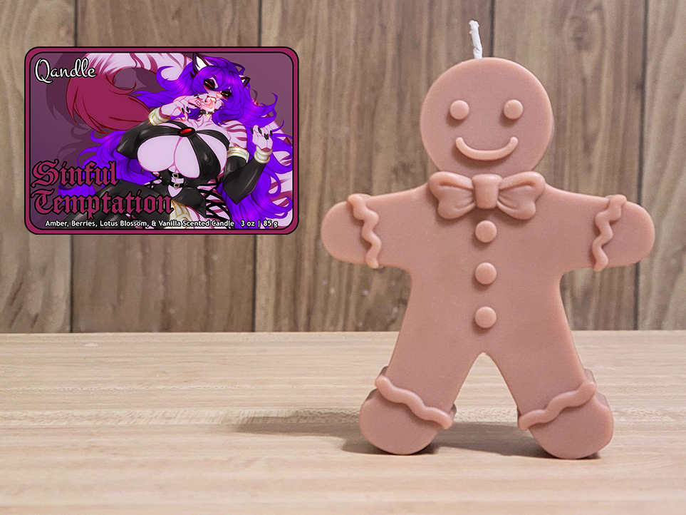 Sinful Temptation Gingerbread Man Candle