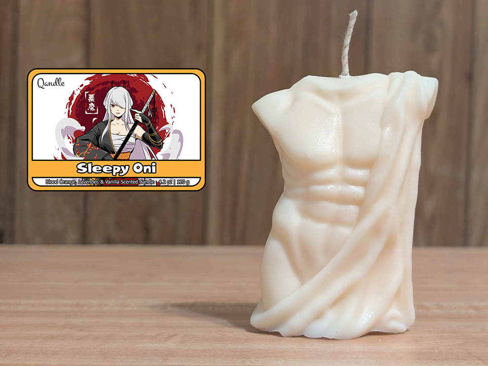 Sleepy Oni Masculine Body Candle