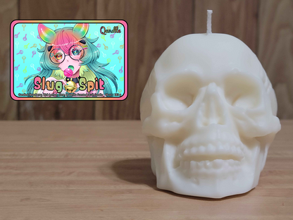 Slug Spit Skull Candle