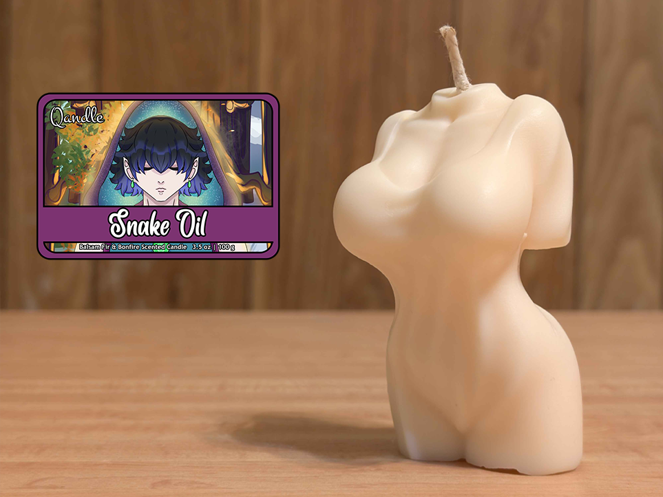 Snake Oil Feminine Body Candle