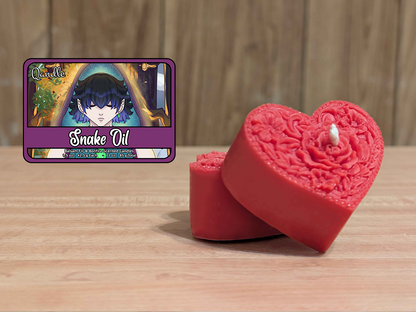 Snake Oil Heart Candles