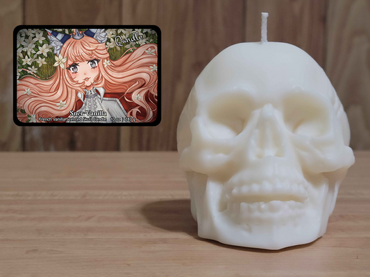 Sner-Vanilla Skull Candle