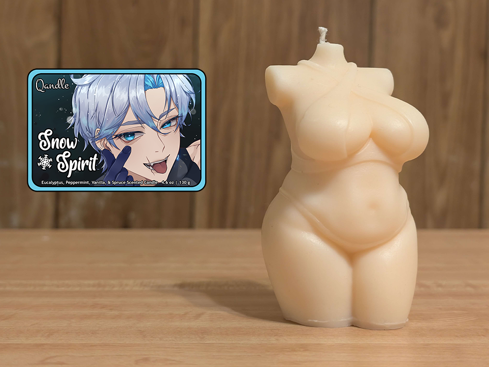 Snow Spirit Curvy Body Candle