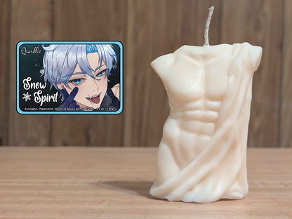 Snow Spirit Masculine Body Candle