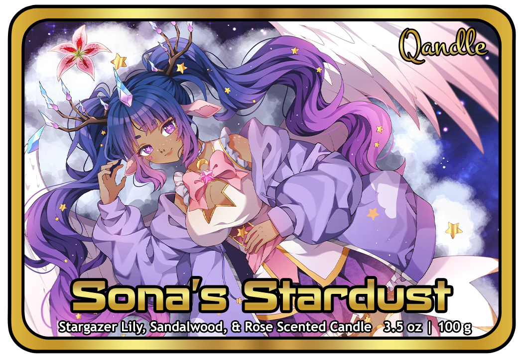 Sona's Stardust Feminine Body Candle