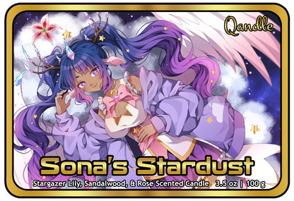 Sona's Stardust Feminine Body Candle