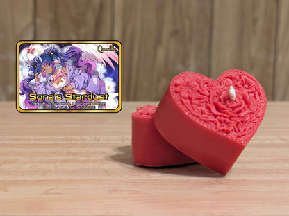 Sona's Stardust Heart Candles