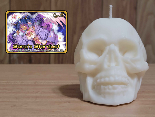 Sona's Stardust Skull Candle