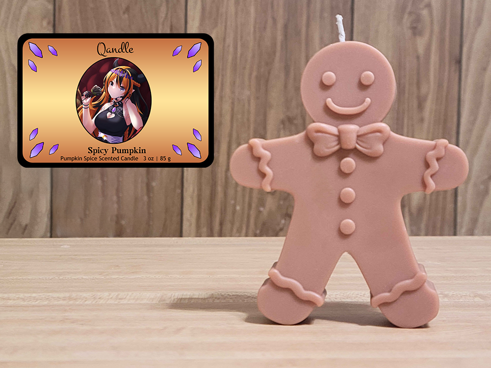 Spicy Pumpkin Gingerbread Man Candle