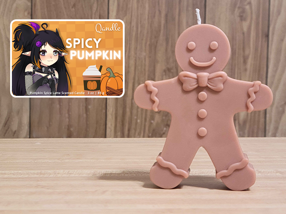 Spicy Pumpkin Gingerbread Man Candle