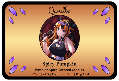 Spicy Pumpkin Heart Candles