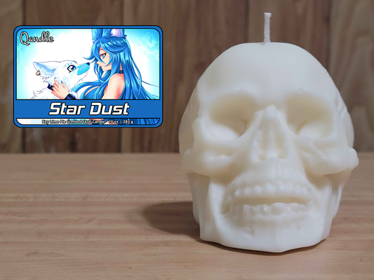 Star Dust Skull Candle