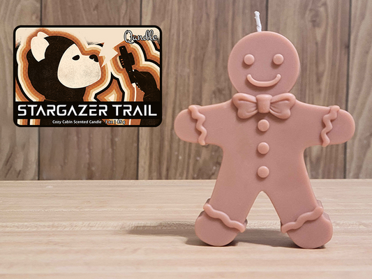 Stargazer Trail Gingerbread Man Candle