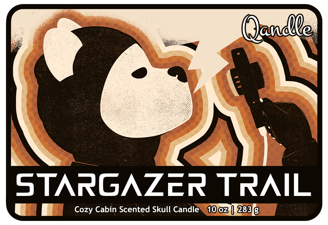 Stargazer Trail Skull Candle