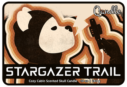 Stargazer Trail Skull Candle