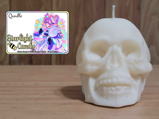 Starlight Candy Skull Candle