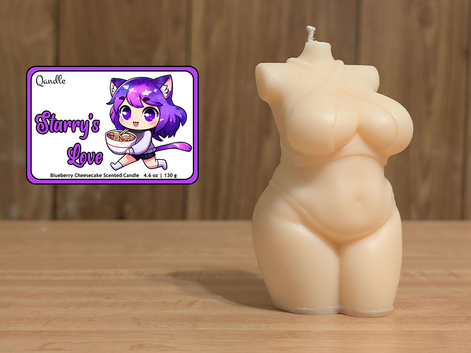 Starry's Love Curvy Body Candle