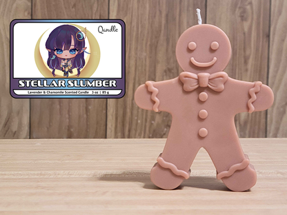 Stellar Slumber Gingerbread Man Candle