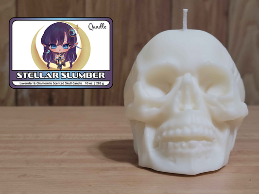 Stellar Slumber Skull Candle