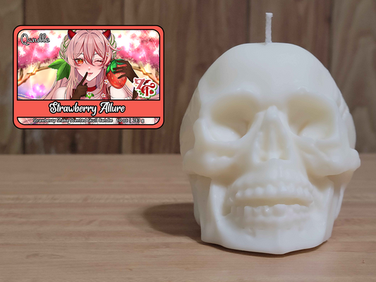 Strawberry Allure Skull Candle