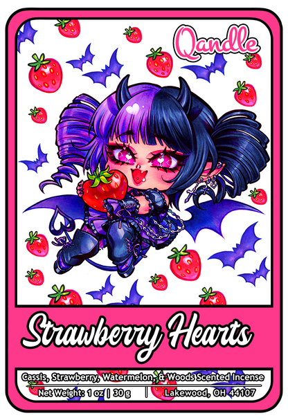 Strawberry Hearts Incense Sticks