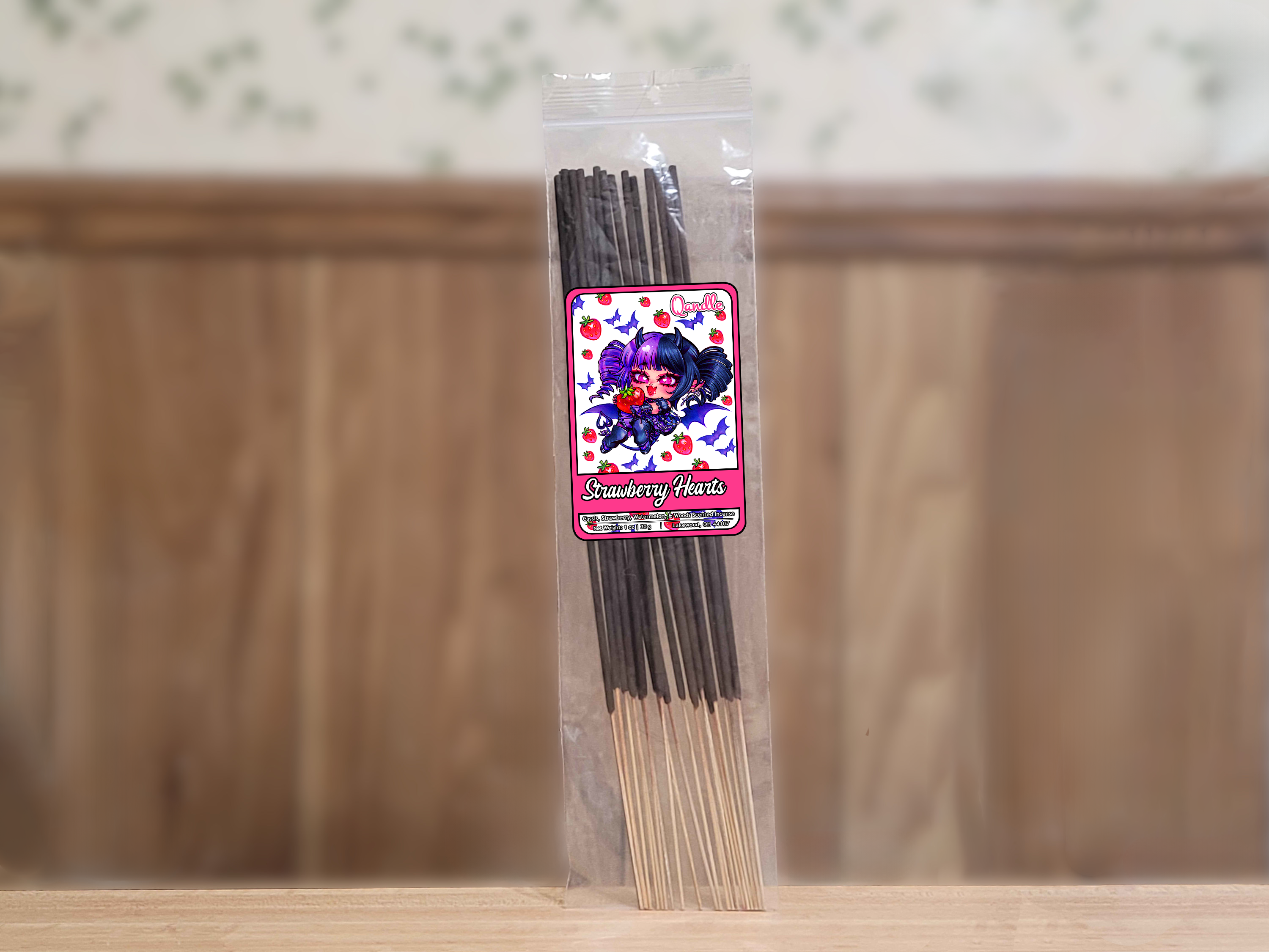 Strawberry Hearts Incense Sticks