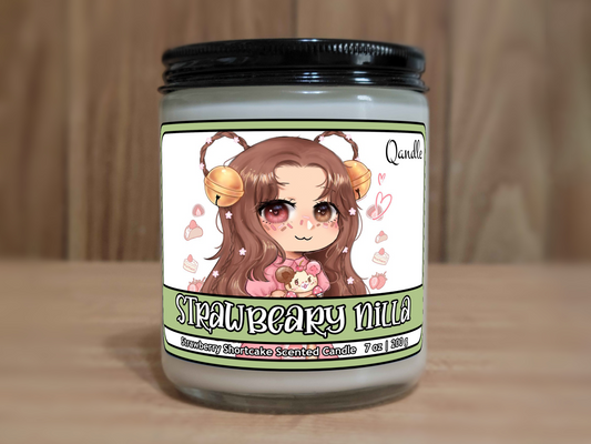 Strawbeary Nilla Candle