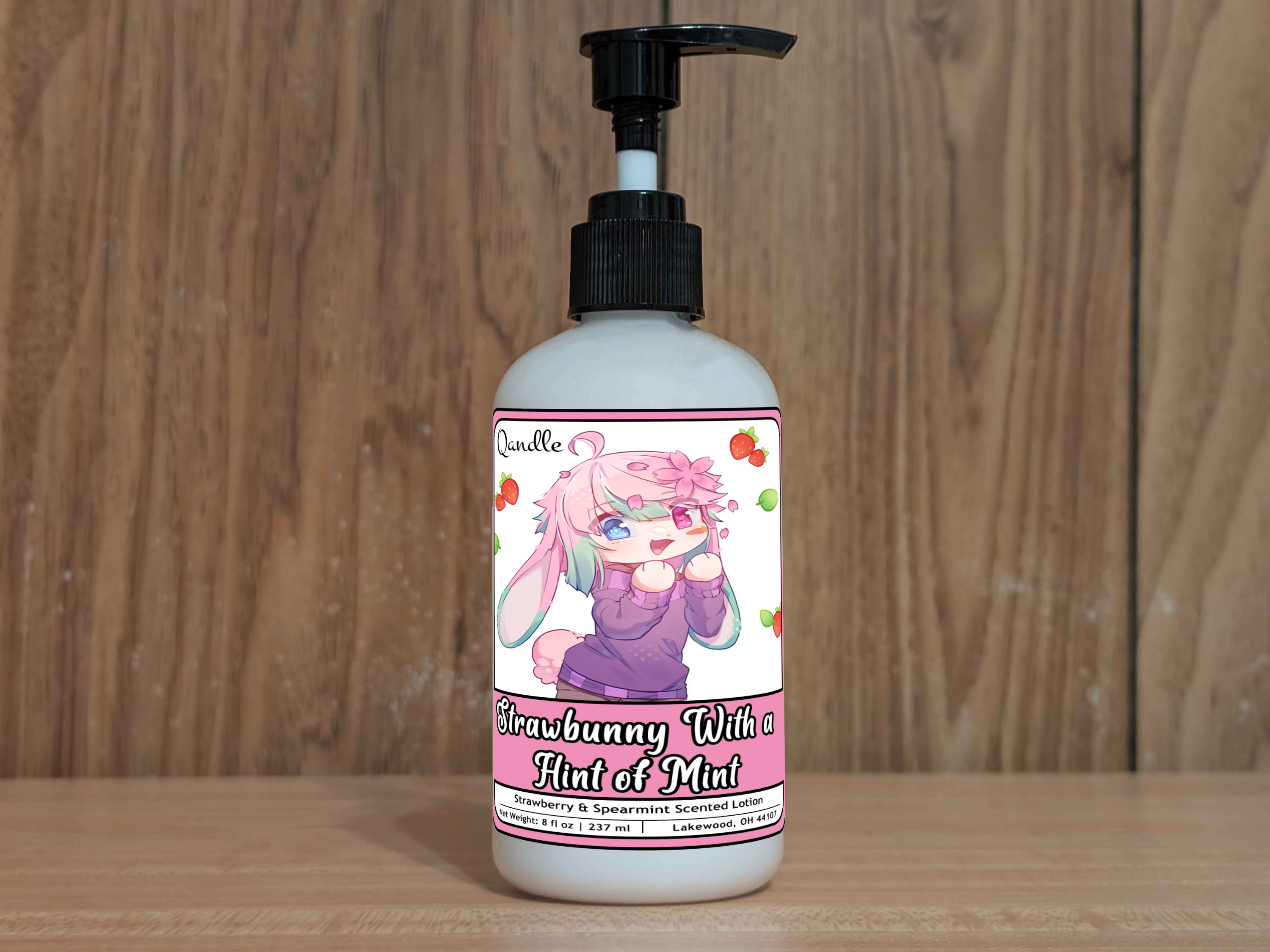 Strawbunny With a Hint of Mint Lotion